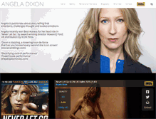 Tablet Screenshot of angeladixon.com
